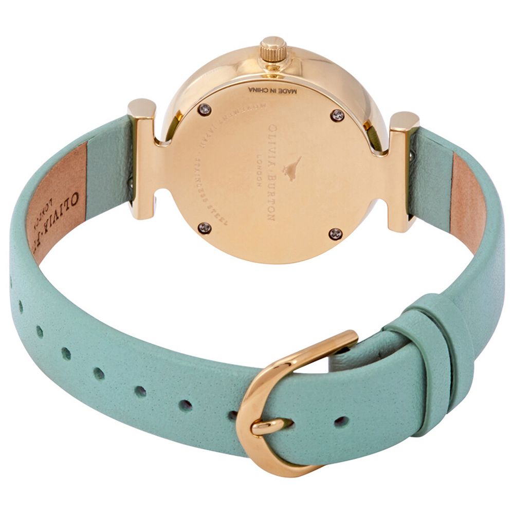 Green Artificial Leather Watch