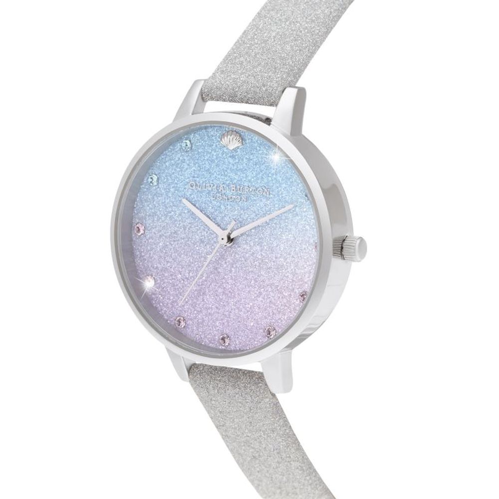 Gray Artificial Leather Watch