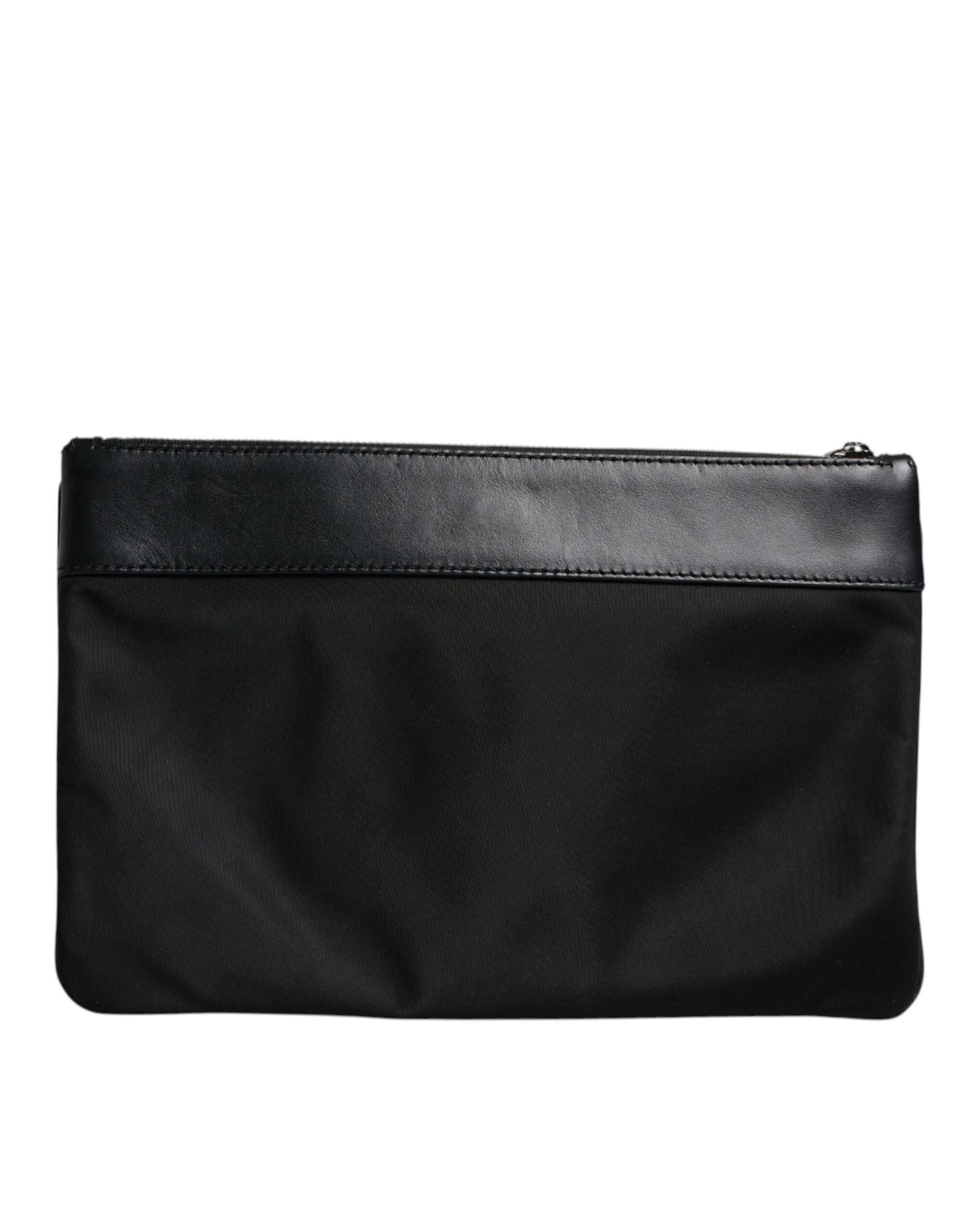 Multicolor Leopard Jacquard Print Logo Plaque Pouch Bag