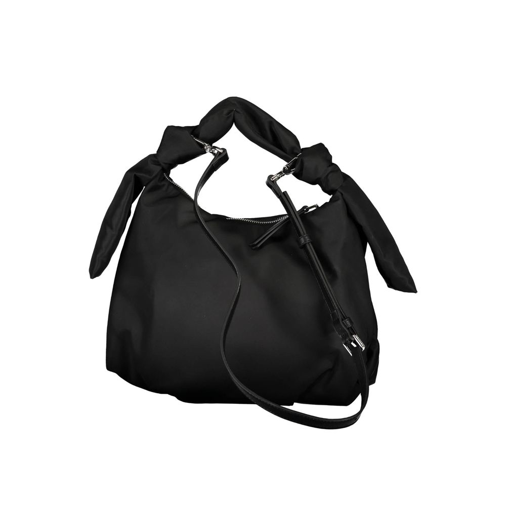 Black Polyester Handbag