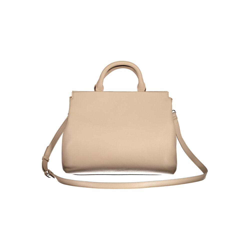 Beige Polyethylene Handbag