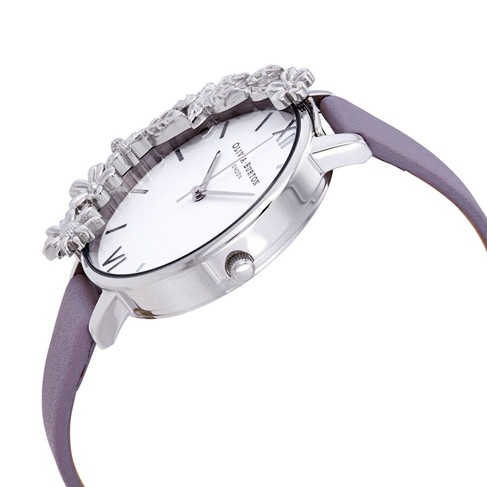 Purple Artificial Leather Watch