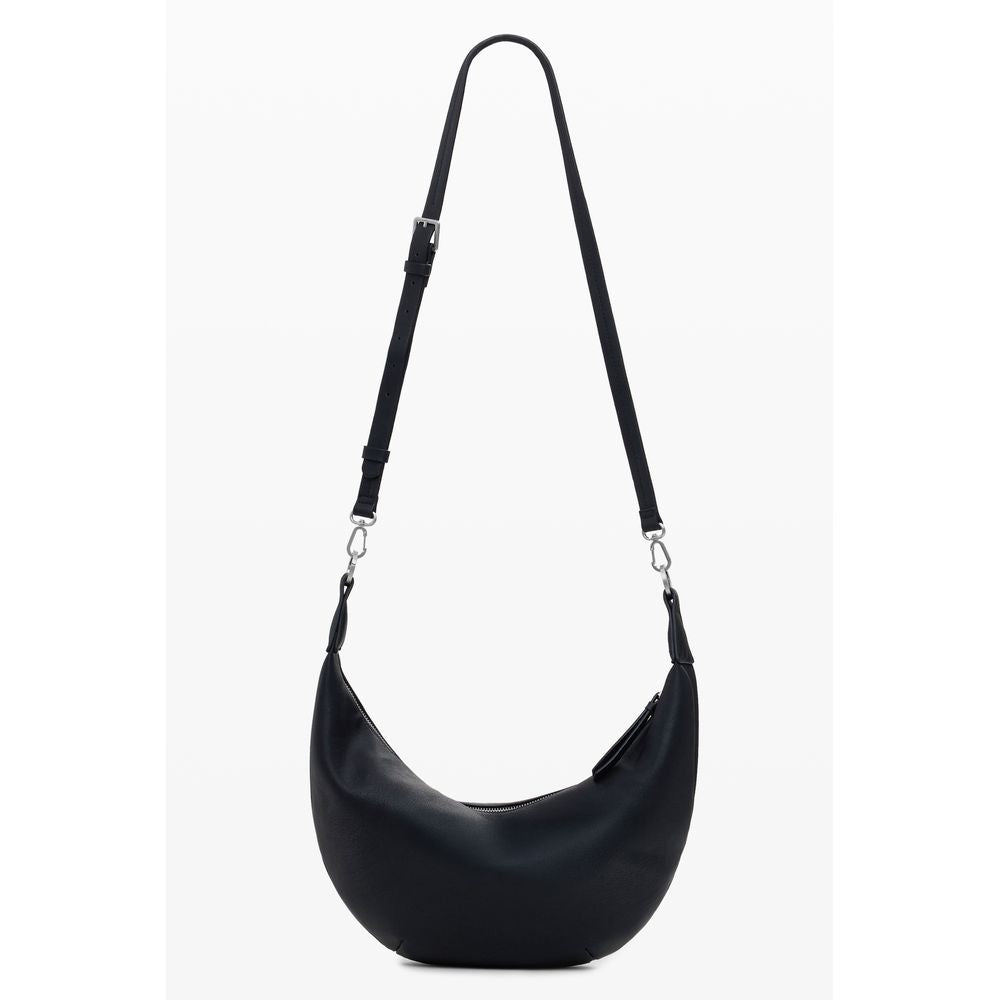 Black Polyethylene Women Handbag