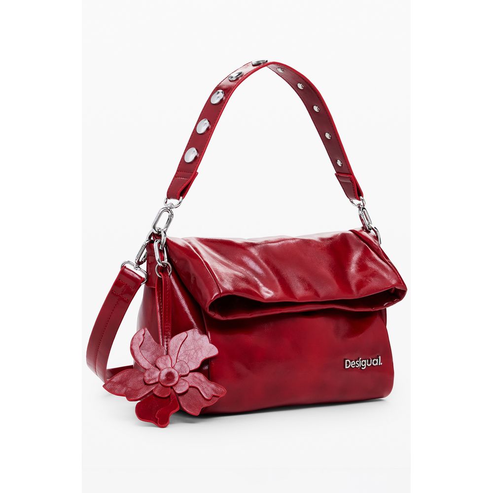 Red Polyethylene Women Handbag