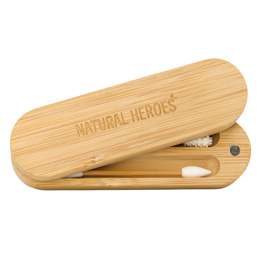 Herbruikbare Wattenstaafjes Set (Bamboe)