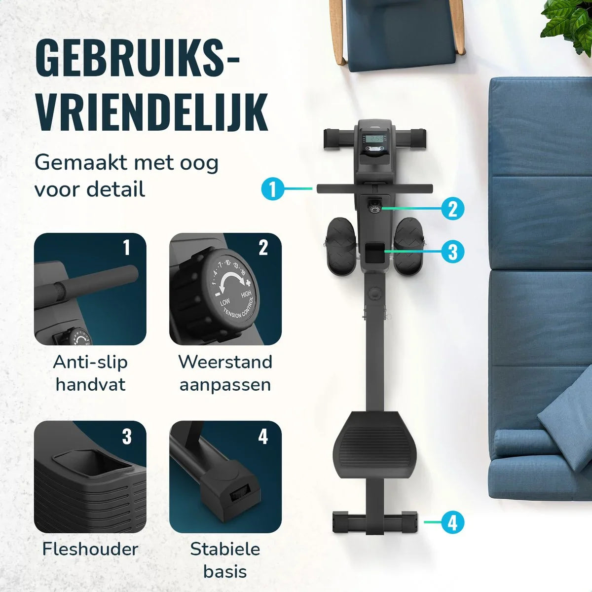 Flowsense Magnetische Roeimachine