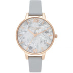 Gray Artificial Leather Watch