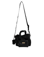 Black Shoulder Strap Pet Carry Logo Plaque Bag