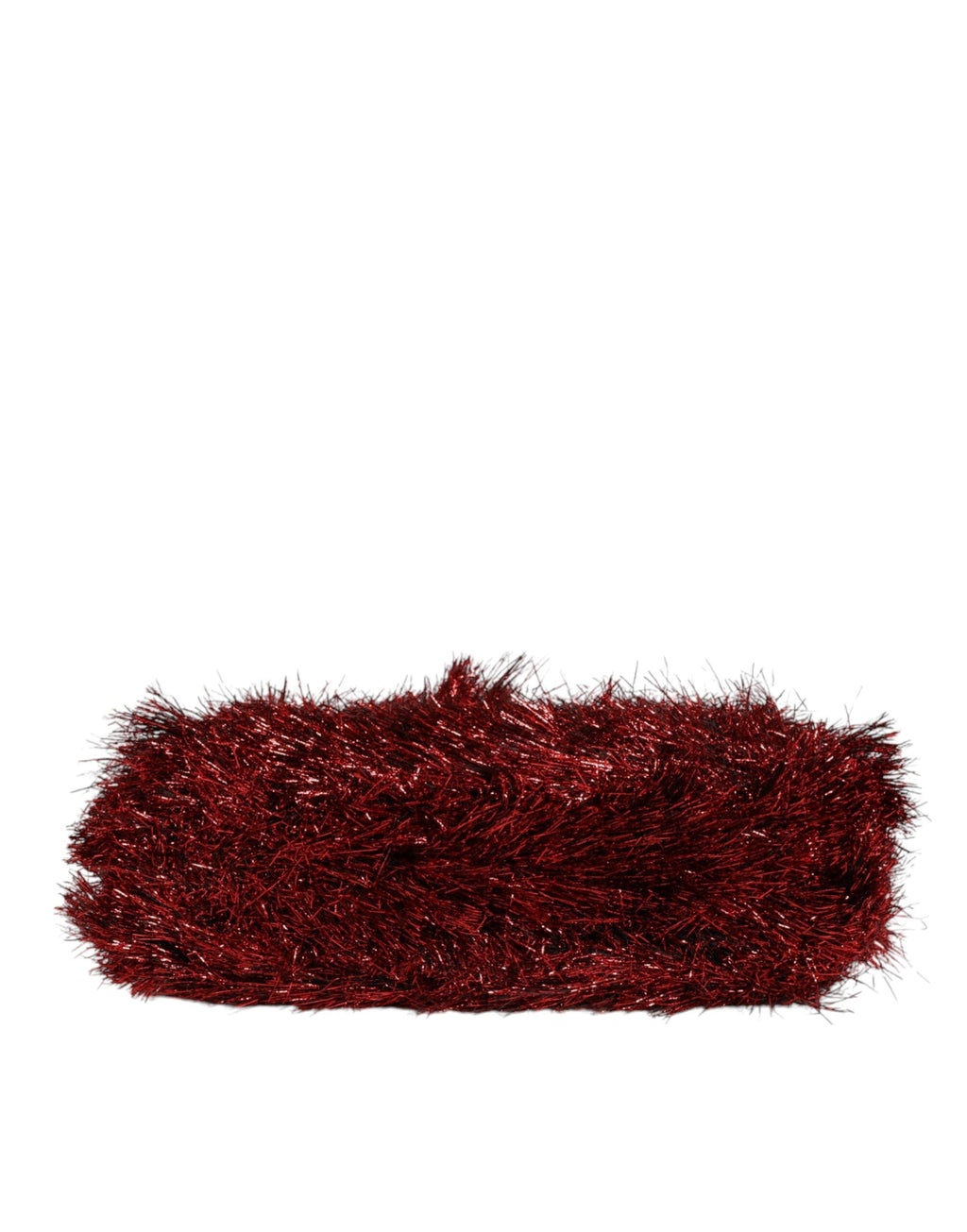 Red Gold Chain VANDA Tinsel Crystals Evening Clutch Bag