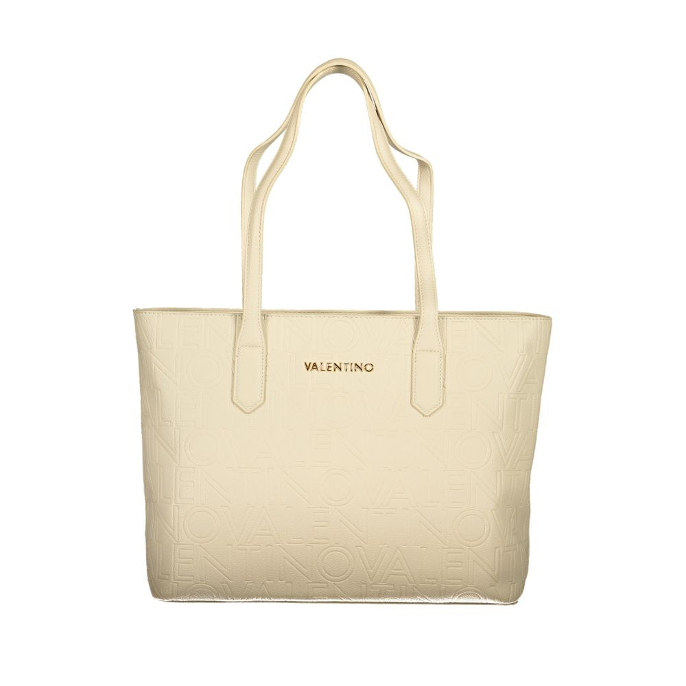 Beige Polyethylene Handbag
