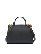 Black Leather GG Marmont Handbag