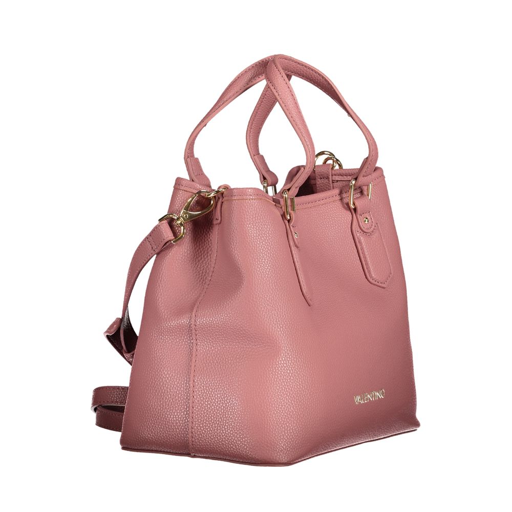 Pink Polyethylene Women Handbag