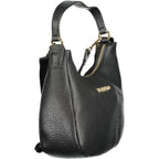 Black Polyethylene Women Handbag