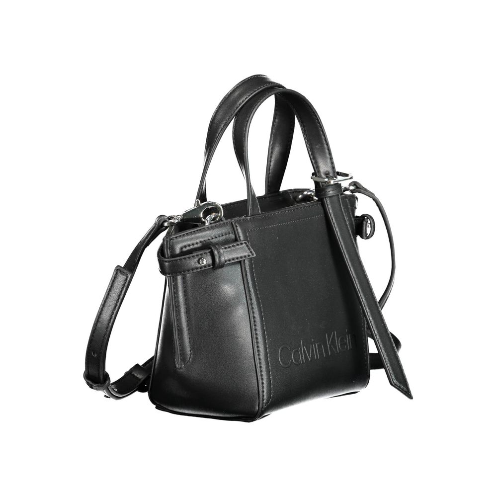 Black Polyester Handbag