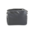 Gray Synthetic Handbag