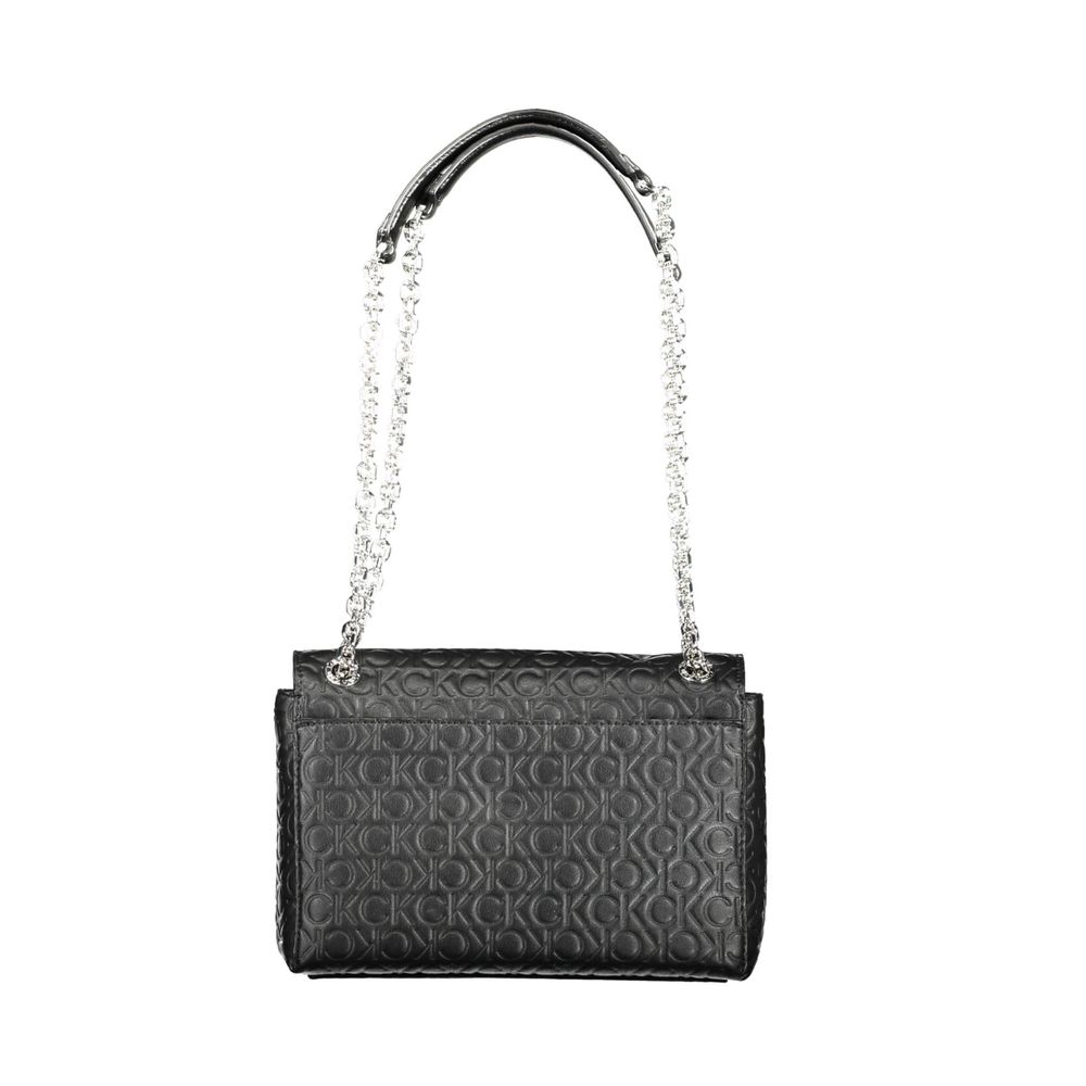 Black Polyester Handbag
