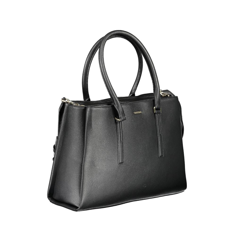 Black Polyester Handbag