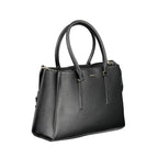 Black Polyester Handbag