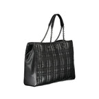 Black Polyester Handbag