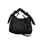 Black Polyester Handbag