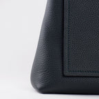 Blue Leather Handbag