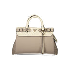 Beige Polyethylene Handbag