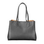 Black Polyethylene Women Handbag