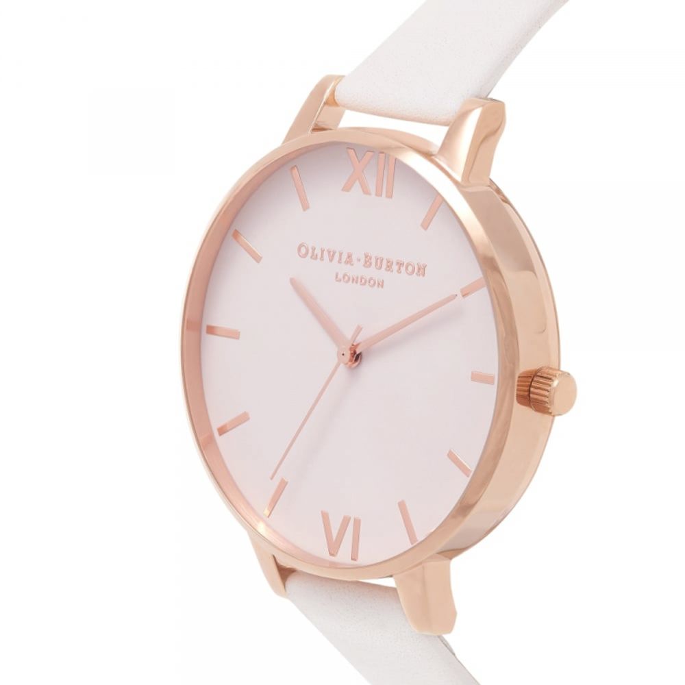 White Artificial Leather Watch