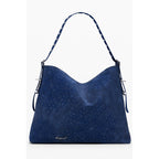 Blue Polyethylene Women Handbag
