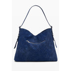 Blue Polyethylene Women Handbag