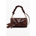 Brown Polyethylene Women Handbag