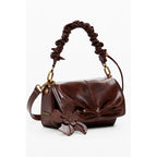 Brown Polyethylene Women Handbag
