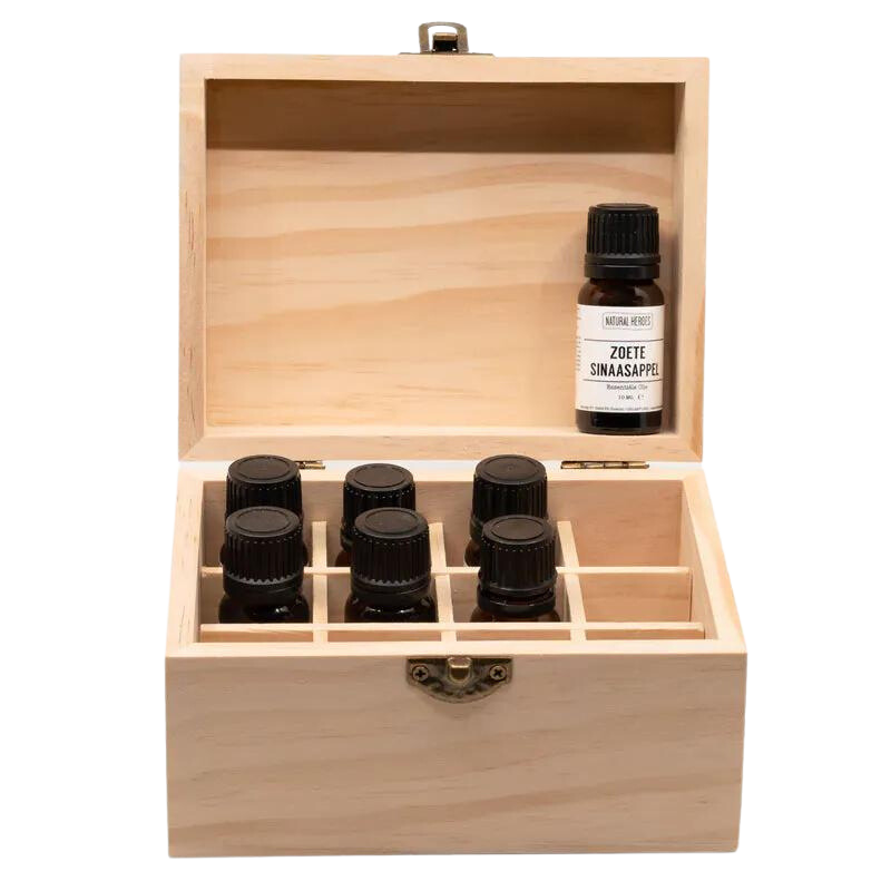 Houten Opbergdoosje Essentiële Oliën