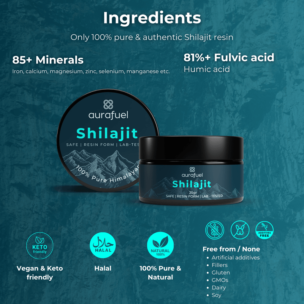 Pure Shilajit Resin from Himalaya - 100% authentic & purified