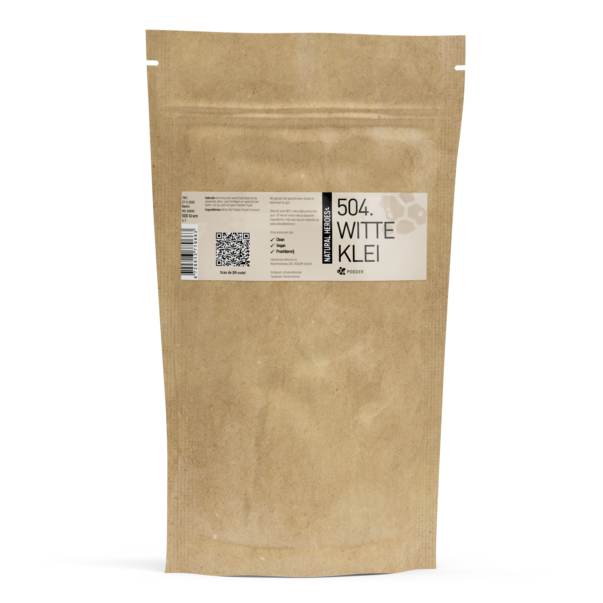 Witte Klei Poeder (Kaolin)