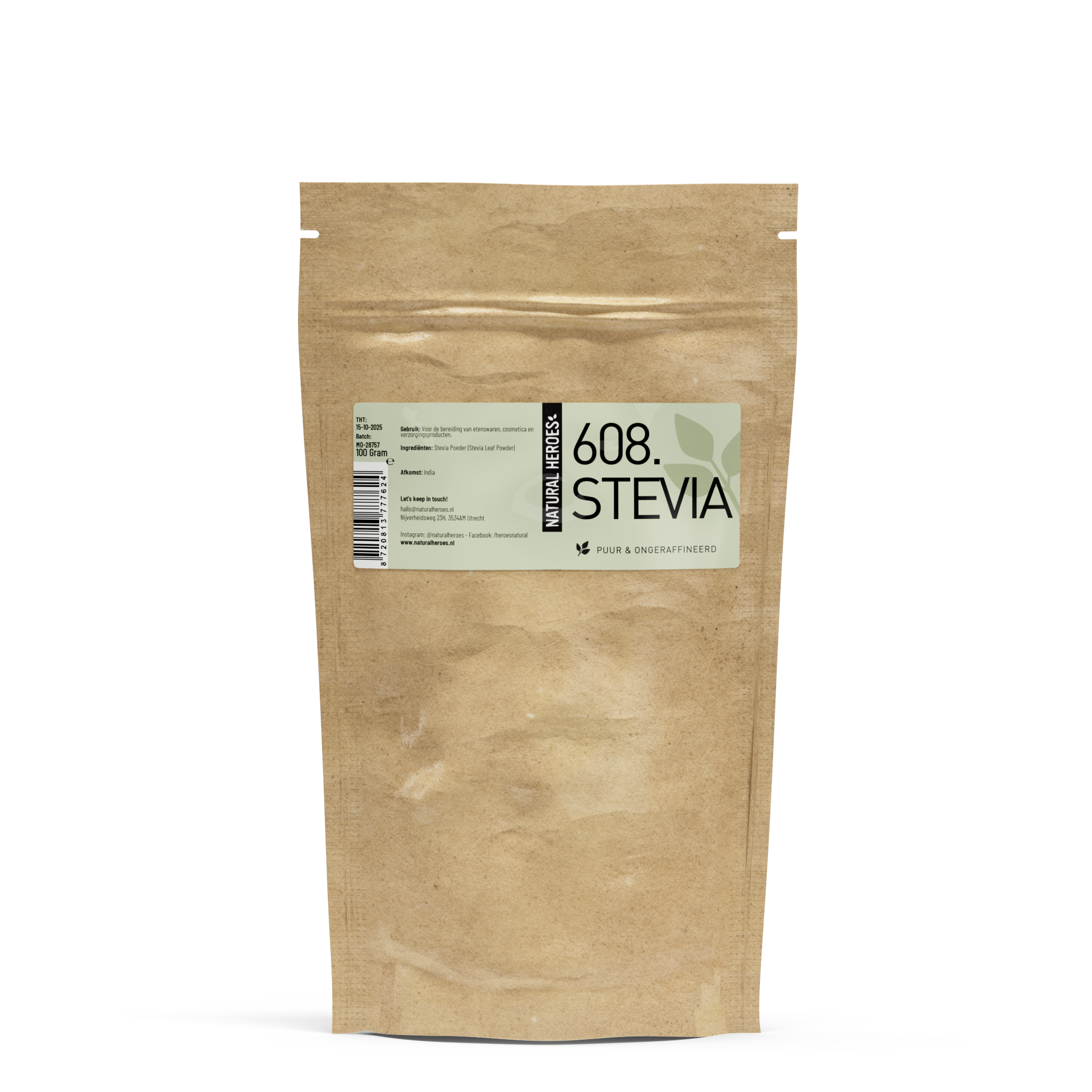 Stevia Poeder (Puur & Ongeraffineerd)