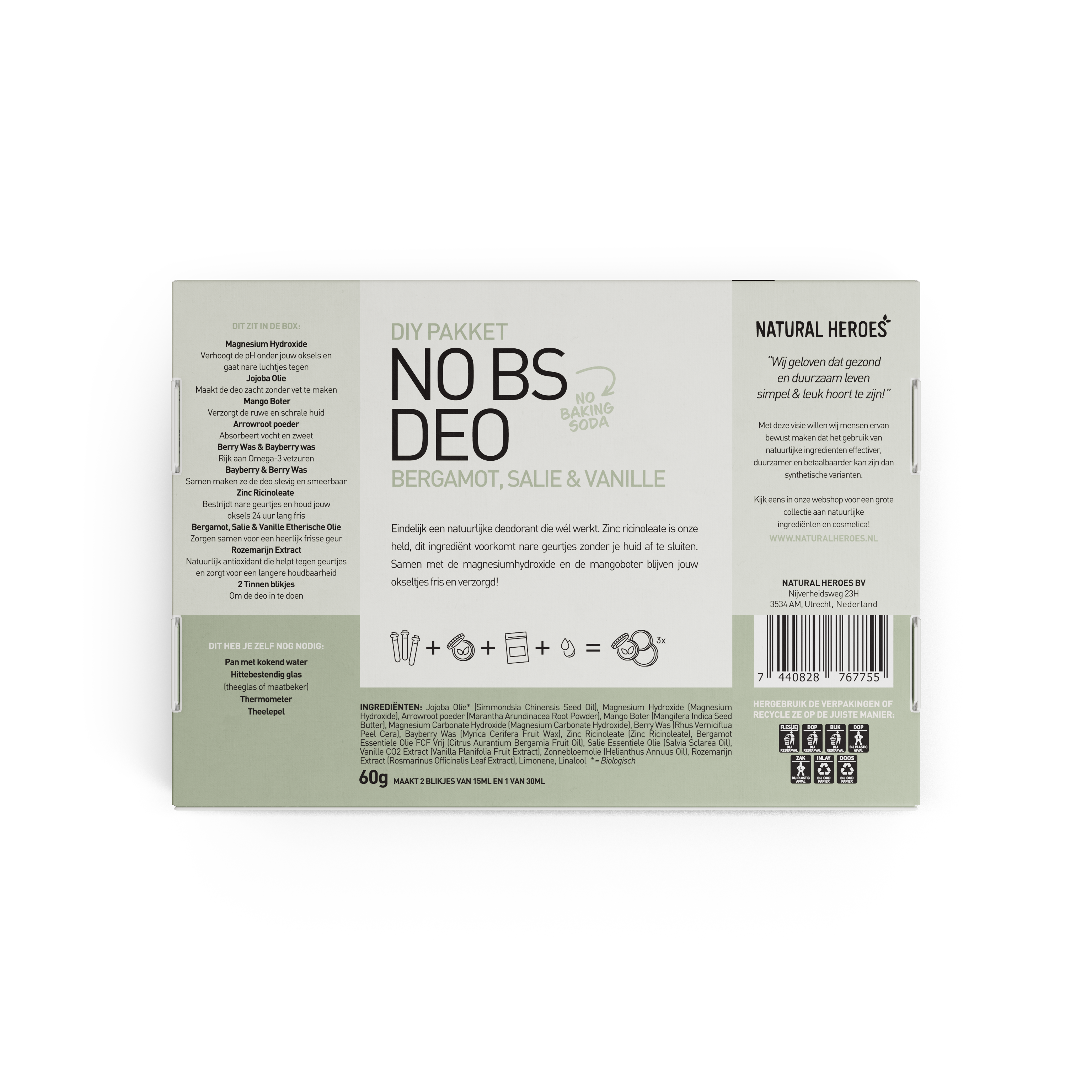 DIY Pakket: No BS Deo