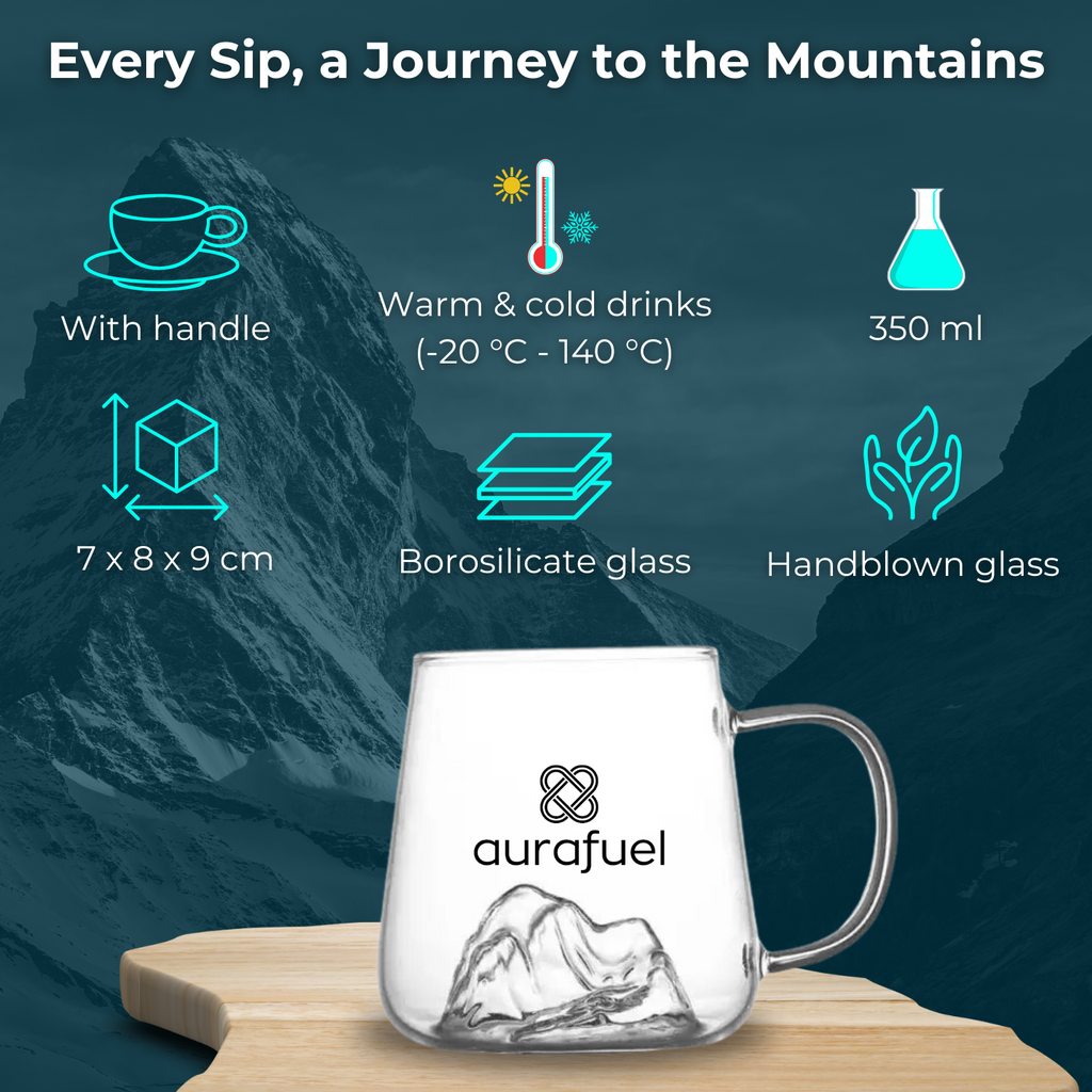 Mountain drinking glass - 350 ml