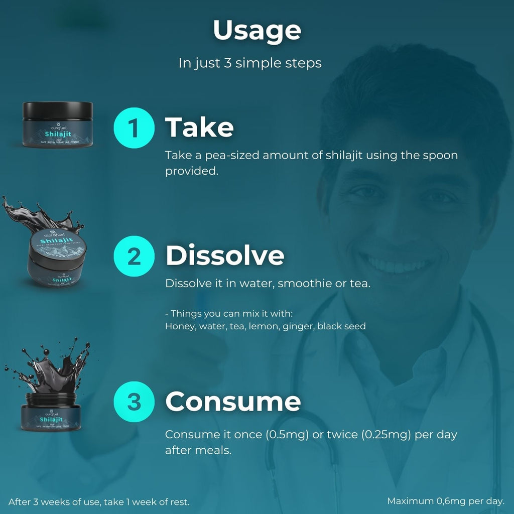 Pure Shilajit Resin from Himalaya - 100% authentic & purified