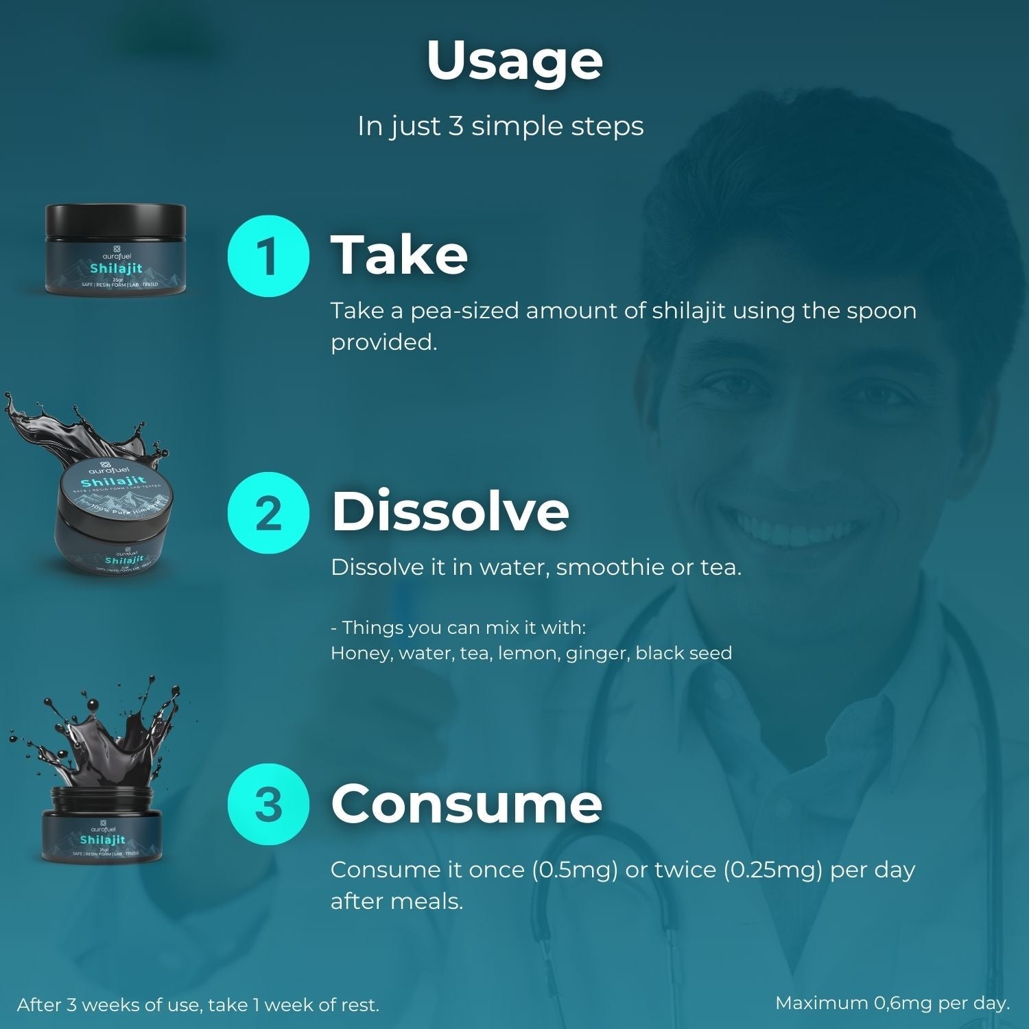 Pure Shilajit Resin from Himalaya - 100% authentic & purified