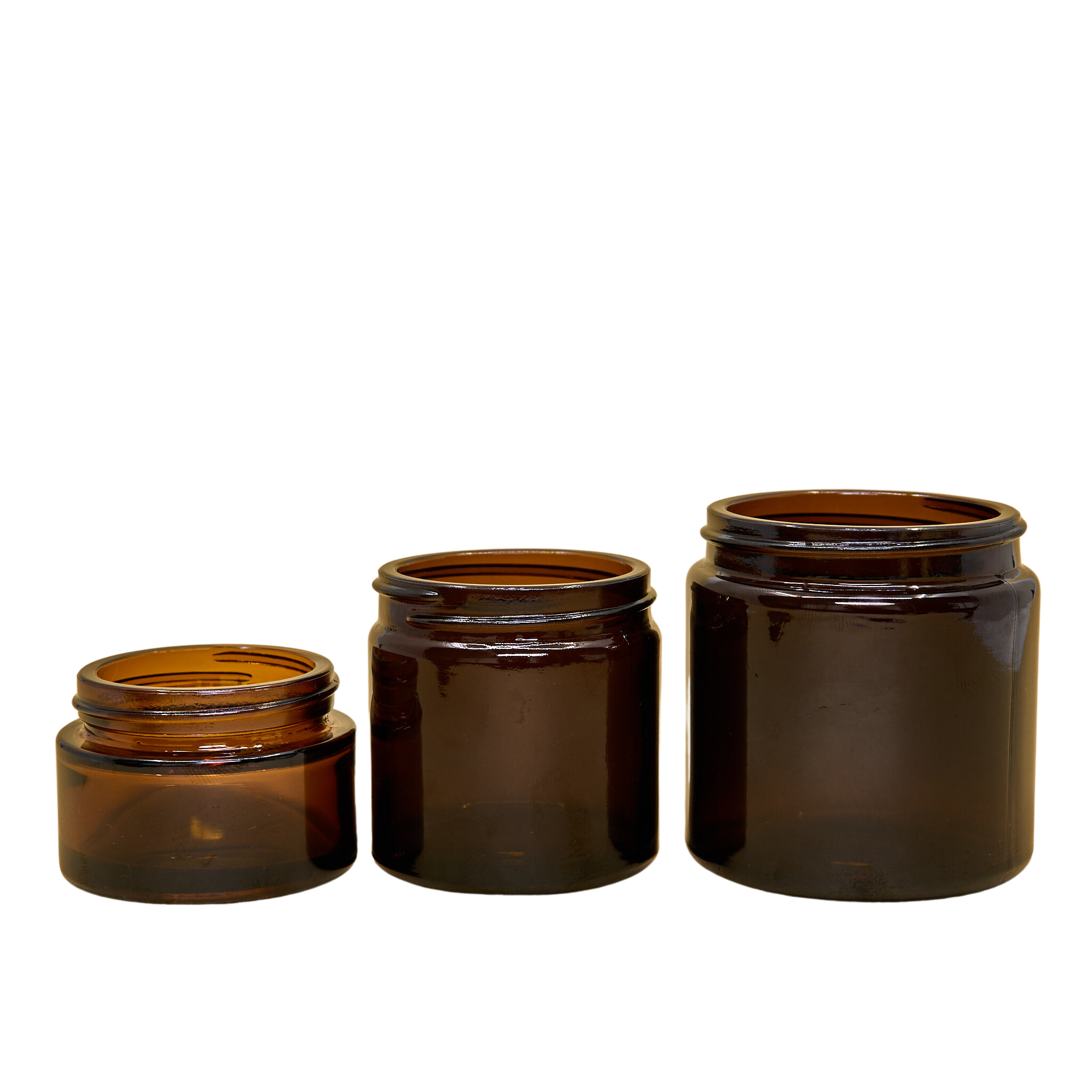 Glazen Pot - Bruin (incl. dop)